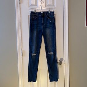 High waisted jeans- ankle crop